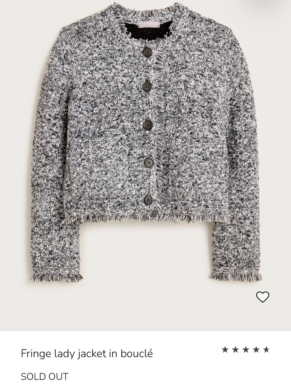 J. Crew Fringe Lady Jacket